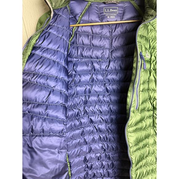 L.L. Bean Men's Ultralight 850 Down Jacket – DownTek – Green – Size M Regular - Picture 9 of 10